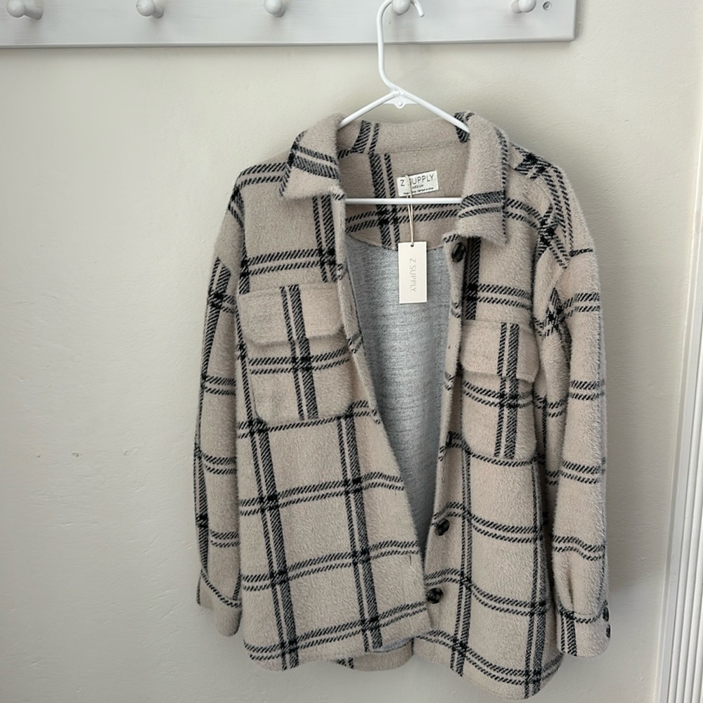 Z Supply Plaid Tucker Jacket